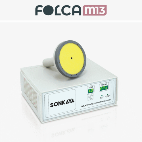 FOLCA M13 50-130mm Manuel İndüksiyon Emniyet Bandı Folyosu Şişe Kapatma Yapıştırma Makinası
